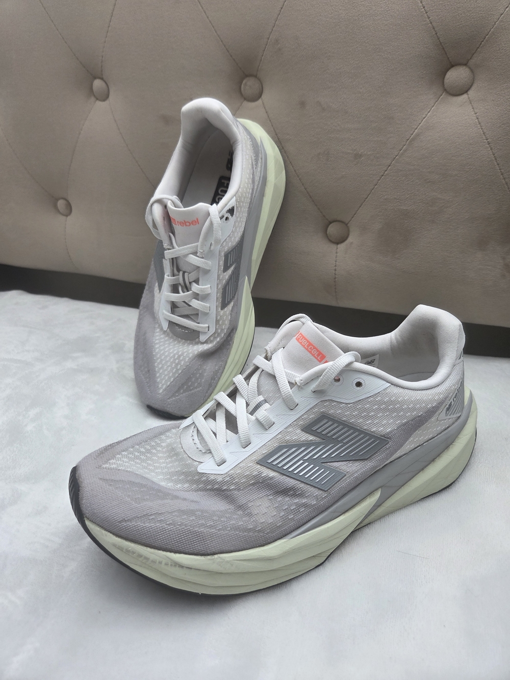 New Balance FuelCell Rebel v5 Running Shoes Gray Men 8 Women 9.5